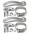 Two Sets Universal M12 Torque Arm Conversion Kit For E Bike Hub Motors Fits Front Or Rear Installations Durable 12mm Torque Arm For Adult Electric Bicycle Maintenance Tool, stainless parts