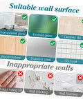 Image of suitable and inappropriate wall surfaces for Heavy Duty 28 Slot Guest Room Key And Badge Organizer Rack.