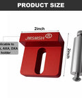 Dial Indicator Holder For Lathe Mounts 1/2 Inch Tool Post Compatible With BXA AXA 0XA Heavy Duty Indicator Stand With Aluminum Column No Fuss Setup For Precise Machining And Spot On Alignment, red 2-inch holder shown with 1/2-inch aluminum column