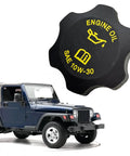 Engine Oil Filler Cap Replacement Compatible With Jeep Wrangler Cherokee Grand Cherokee Dodge Ram 1500 2500 3500 Dakota Durango Caravan Neon Chrysler Concorde PT Cruiser OEM 53010654AA 04648831AA