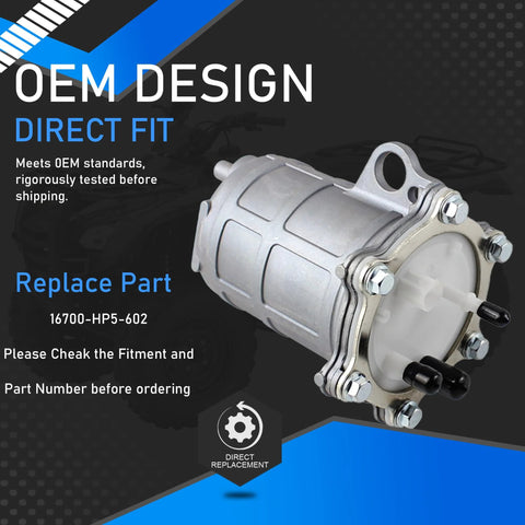 Fuel Pump Assembly For Honda ATV Rancher 420 TRX420 Foreman 500 TRX500 TRX700XX Replacement Part 16700 HP5 602 OEM design