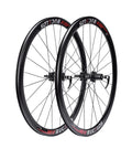 700C Carbon Hub Wheelset With Disc And Rim Brakes, 40mm Deep Clincher, Quick Release, Lightweight Build, 24H Spokes