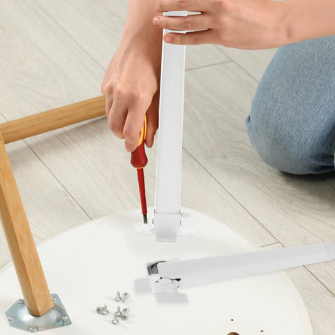 Installing Four Piece Replacement Table Legs For Window Sill And Coffee Tables, Foldable Plastic Legs with Easy Installation