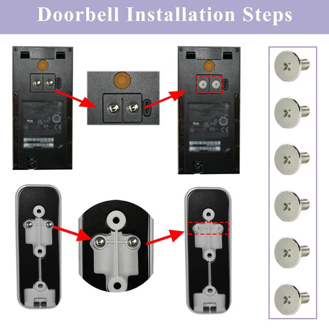 Must Have Doorbell Replacement Key Tool And Power Adapter Screws Kit For Blink And Ring Video Doorbells installation guide