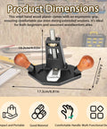 Wshxjzyay router plane with wooden handles and black base, woodworking tool for smoothing surfaces and mortises.