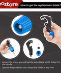 Wostore eccentric flaring tool set with blue-handled tube cutter and seven dies (3/16–3/4 in)