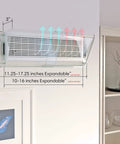 Adjustable Magnetic Air Vent Deflector For Ducts And Registers Stretch 10 To 16 Inches Fits Sidewall Ceiling And AC Vents Heavy-Duty No-Melt Plastic 10 Lb Pull Strength 2 Pack shown in room with airflow diagram