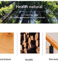 Natural textures of wood showcasing Heavy Duty Adjustable Black Wrought Iron Bracket With 24 Inch Pine Wood Deck Support For Outdoor Railings.