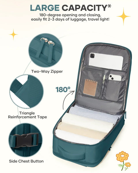 Airline Approved Travel Backpack For Women And Men ✓