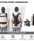Compact 1.9L Scuba Tank For Shallow Water Diving With Mask Connection Breath Easy Underwater Breathing Snorkel Style Fun