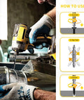 Stripped Screw Extractor Set 4PCS M2 Steel Broken Bolt Remover Easy Out Reverse Drill Bit Tool for DIY and auto repair projects