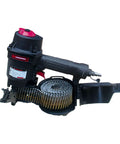 15 Degree Pneumatic Coil Pallet Nailer For 1 Inch To 2 1/4 Inch Nails, Beast Of A Heavy Duty Pallet Gun with nails loaded