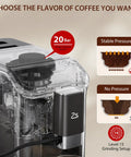 Straight Up Fully Automatic Espresso Machine With 20 Bar Pressure pump pressure system and level 15 grinding setup.