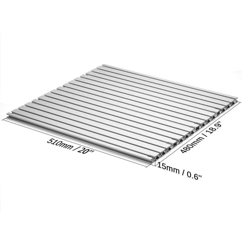 Aluminum Spoilboard For PROVerXL 4030 CNC Router Beefy Aluminum Base With Smooth Finish For Hassle Free Mounting Setup, top view