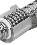 Dope C7 Ballscrew Kit With SFU1605 250 To 2000 Mm Length Plus BK BF End Supports And Couplers For High Speed CNC Router Build Ready To Rock, close-up ball screw with steel nut and end support