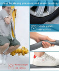 Universal Washing Machine Drain Hose 16.4 Ft With Clamp One And A Half Inch Gray Polypropylene Heavy Duty Corrugated Hose stress test