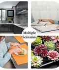 304 Stainless Steel Wall Mounted Shelf With 2 Brackets And Fold Down Table For Tiny Pads Space Saving Wall Mount Shelf With Foldable Table Perfect For Studio Apartments Tiny Kitchens And Cramped Rooms To Add Quick Extra Counter Space in multiple scenarios; kitchen, office, dining, gardening.