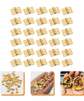 30 Pack Mini Copper Hinges For Dollhouse And Tiny Wooden Boxes Realistic Small Hinge Hardware One Color Finish