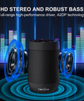 Portable Bluetooth Speaker With Wireless Stereo Pairing And Built In Mic, 360 Degree HD Sound, IP65 Waterproof on stage
