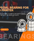 Badass 10 Pcs Pack F688RS Flange Ball Bearings 8x16x5mm Abec 7 Grade for 3D Printers a and b Drive Units Idler Wheels Xy Joint Silent High Speed Deep Heavy Duty Groove Design Runs Smooth Zero Glitches Keeps Your Setup Clean Long Grind. sealed steel bearings for 3D printer use