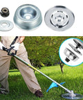 4-Piece Trimmer Head Conversion Kit for Straight Shaft String Trimmers and Brush Cutters in use on lawn