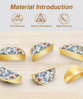 Watercolor Floral Vine Cabinet Handles 2 Pack, 3-Inch Hole Center Semicircle Drawer Pulls displayed on wooden surface