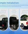 Heavy Duty Truck Bed To Frame Bolt And Nut Kit For Ford F150 F250 F350 1987 To 1996 shown with easy installation on black and white trucks.