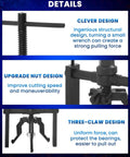 Three Jaw Inner Bearing Puller For Cars, Motorcycles, And SUVs, Built Tough Carbon Steel Pilot Bearing Removal Tool details