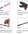 Installation steps for 12V Waterproof Push Button On Off Switch With Quick Connector For LED Accent Lighting on vehicles.