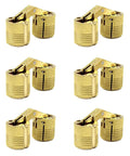 Hidden Brass Barrel Cabinet Hinges Set For Cabinets And Furniture Concealed 180 Degree Opening 6 Pack 10mm Barrels Rust Resistant Durable Hardware
