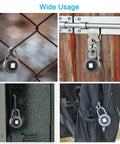Fingerprint Bluetooth Padlock With Keyless Biometric Access, App Controlled, Water Resistant Lock No Key Needed For Gym
