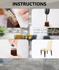 Instructions for installing 28 Pack M6 Thread Adjustable Furniture Levelers in Galvanized Steel for sofa table chair cabinet legs.