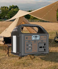 Kickass Portable Solar Power Station Packs Enough Juice To Run Phones Laptops And Tiny Appliances While Camping Or Hitting The Road, black with handle