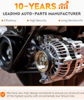 Beefed-Up 130 Amp High Output Alternator Fit For 3.7L Jeep Liberty 2010 2011 2012 And Dodge Nitro 2011 Premium Replacement