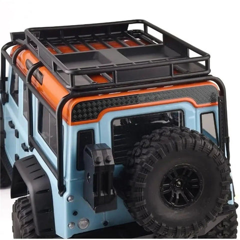 RC car roof with Stainless Steel Checkered Plate Roof And Body Protection Kit for H8H One Eighth Scale Durable Scratch Resistant