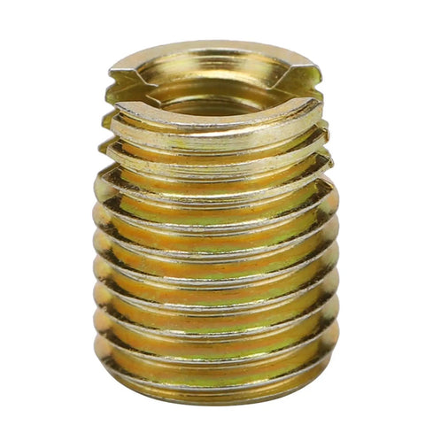 20 Pcs Self Tapping Thread Inserts made with tough carbon steel and yellow zinc plating for screw repair jobs in cars electronics or furniture