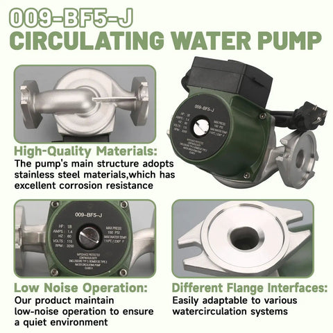 Top Shelf Heavy Duty 1/8 HP Circulator Pump, All Stainless Steel Body, showing quiet operation and corrosion resistance.