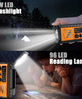 Emergency Weather Radio With Hand Crank And Solar Charging NOAA Alerts SW AM FM Survival Radio 20000mAh Battery Dual LED