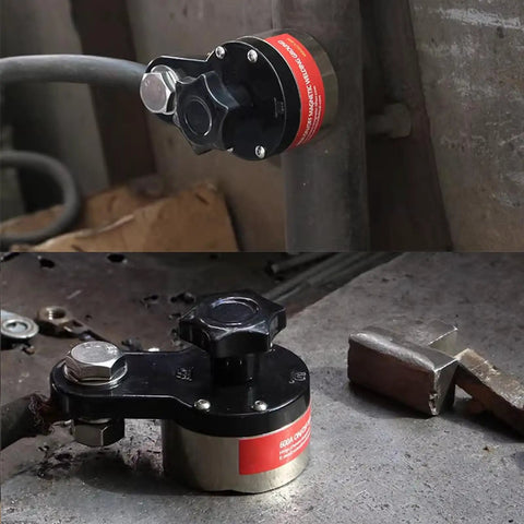 Magnetic Welding Ground Clamp With On Off Switch 40 Kg Pull 300 Amp Rated Ground Block for flat and round surfaces