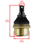 4 Pack Upper And Lower Ball Joints For Honda Rancher ATV Trx Series 350 400 420 Compatible With Trx350 Rancher 2000 2006 Trx400fa Trx400fga Trx420fa Trx420fe Trx420fm Trx420fpa black and gold ball joint with 70 mm height