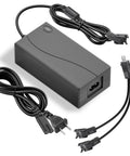 Recliner Power Cord Replacement 2 Pin AC DC Switching Power Supply For Electric Recliners 29V Easy Install No Fuss Plug And Play, Fits Major Brands Like Ashley, Flexsteel Lazy Boy Pride Golden And More For Power Lift Chairs And Electric Sofas, black adapter with two connectors