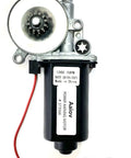 Universal RV Awning Motor Replacement With Black Connector, 12V DC, 75 RPM, Compact Design, Durable Part, Quick Retract Feature
