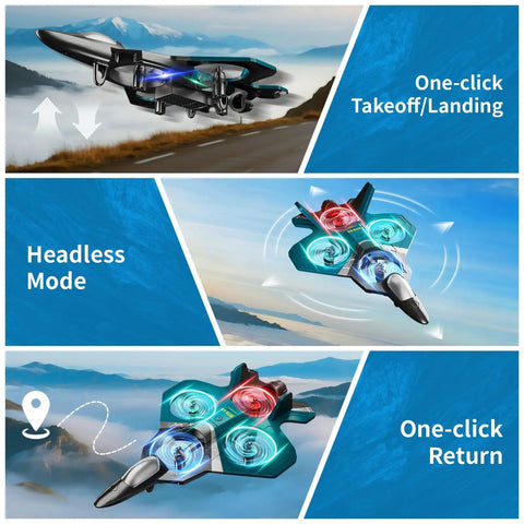 Ultra Fun RC Planes With 3 Batteries For Kids And Adults Foam Remote Control Jet Plane showing features and controls