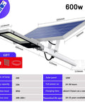 Image of Rock Solid Solar LED Flood Lights With Motion Sensor And Hella Bright 600W Output Wireless Remote IP65 Weatherproof Outdoor Security Wall Lamp.