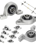 Self Aligning Mounted Block Housing Rhombic Pillow Bearing Zinc Alloy Thrust KP005 25mm Bore Heavy Duty Built like Tank Featuring Smooth Rotation Wear Resistance Rust Proof Corrosion Protection Dust Sealing Keeps Machines Running in Prime Condition, zinc pillow block bearing