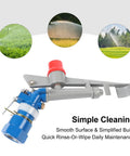 One Inch Aluminum Alloy Agriculture Irrigation Sprinkler Head Built Like A Tank For Rugged Outdoors Large Scale Farming And Heavy Duty Landscaping Rig With Adjustable Spray Angle with smooth surface and cleaning feature.
