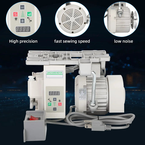 Beefy Industrial Sewing Machine Servo Motor With Controller And Foot Switch Brushless 110V 750W 1HP 200 To 6000 RPM CW CCW