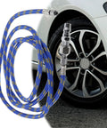 Badass Braided Air Hose Adapter Connector Fitting Fits Spray Gun Tool Kit Flexible PE Material Extension Link 1 8 Meters Length For Air Compressor System Totally Tough Build For Contractors Or Diy Guys Want Pro Flow No Leaks While Painting Walls, blue hose by car wheel
