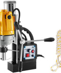 Heavy Duty Magnetic Drill Press 1100W Behemoth With Stepless Speed And Portable Bench Drilling Rig For Engineering Steel, showing controls and drill head.
