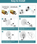 Upgrade Your Bathroom Today With This Slick Moen Chateau Replacement Trim Kit In Classic Oil Rubbed Bronze, Featuring Easy Pull On Push Off Handle Design And Clear Hot Cold Labels For A Totally Fresh Modern Shower Look Without Buying The Valve Cartridge. Easy-to-install shower trim kit diagram with bronze valve parts